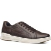 Stretch leather sneakers